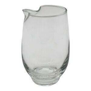 Vintage‎ LIBBEY Glass Bar Pitcher MCM Retro Modern Bar Accessories